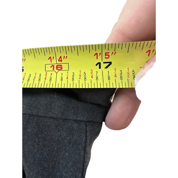 🌸3/$15🌸Charcoal Gray Gap Stretch Slacks with Front Pockets Clasp Closure sz 12 - Picture 7 of 8